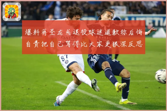 爆料蒋圣龙或退役球迷道歉称后悔自责把自己骂得比大家更狠深反思成长观察：最新赛事动态与深度分析